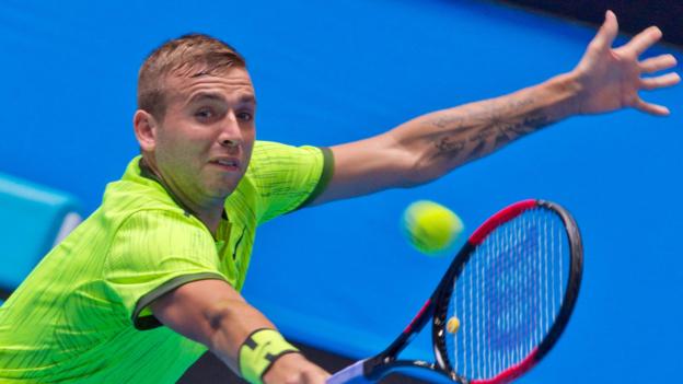 Dan Evans reaches maiden final in Sydney after beating Andrey Kuznetsov