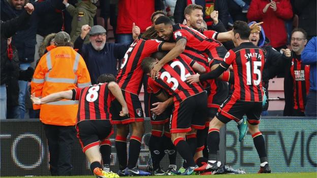 Bournemouth fight back to earn dramatic first win over Liverpool