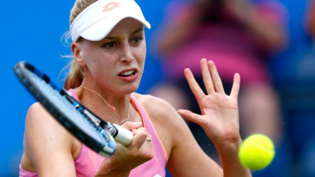 Aegon Classic: Naomi Broady beats Alize Cornet as Heather Watson loses