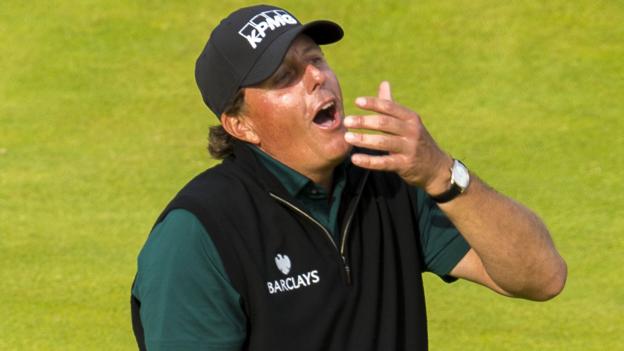 Open 2016: Phil Mickelson's pain after missing putt for historic 62