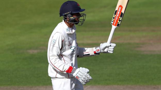 County Championship: Lancashire teenager Haseeb Hameed hits Roses match century