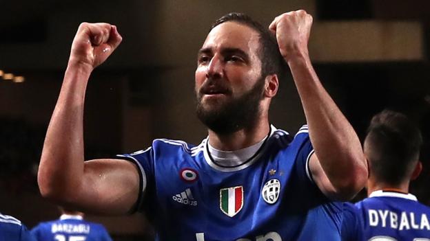 Higuain scores twice as Juve move towards Champions League final