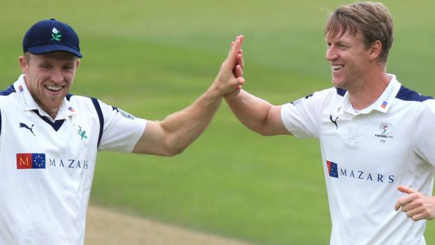 County Championship: Yorkshire rock Surrey before rain returns at Oval