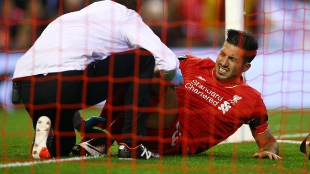 Liverpool's Can out for four weeks