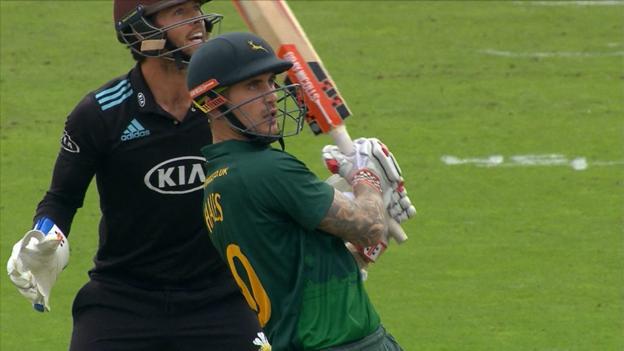 One-Day Cup final - Surrey v Nottinghamshire: Alex Hales reaches record score at Lord's