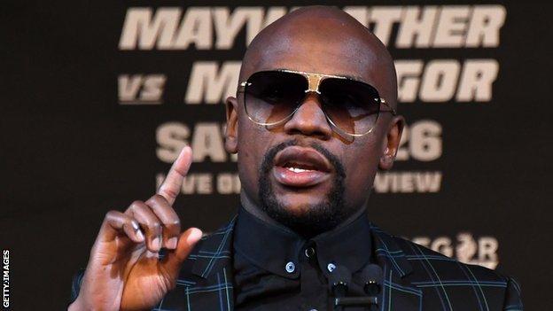 Mayweather is unbeaten in 49 professional fights