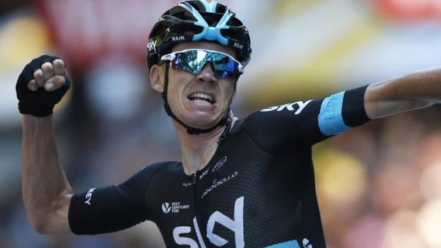 Tour de France 2016: Chris Froome claims stage win and lead after stage eight