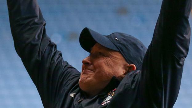 Russell Slade: Coventry City boss 'would have run on pitch' after EFL Trophy win