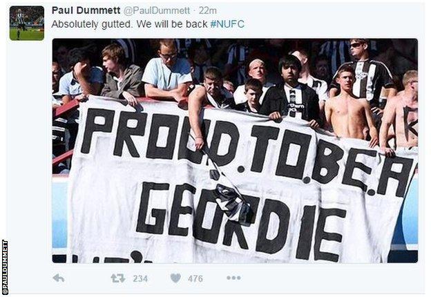 Paul Dummett tweet