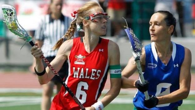 Women's Lacrosse World Cup: Record breaker Ros Lloyd Rout to lead Wales - BBC Sport