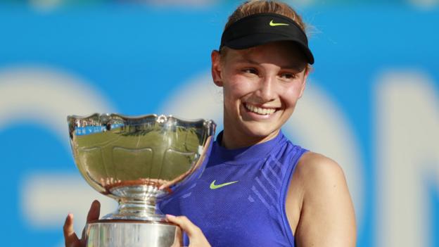 Nottingham Open: Donna Vekic upsets Johanna Konta to win title