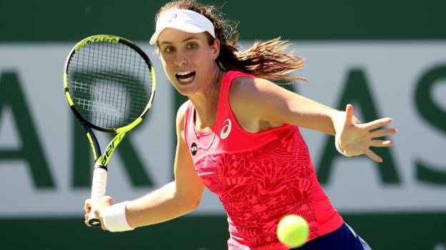 Johanna Konta: British number one loses to Caroline Garcia in third round at Indian Wells