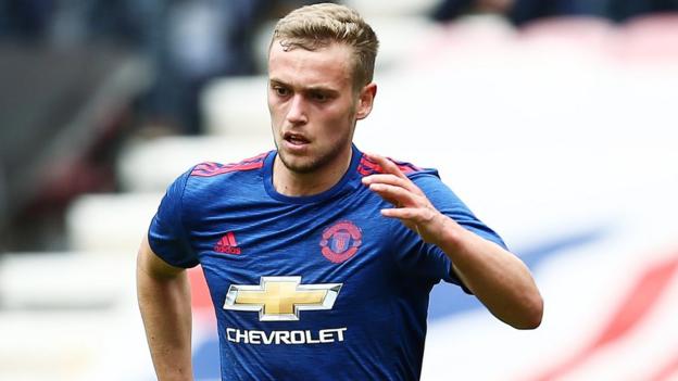 James Wilson: Derby and Fulham keen on Manchester United striker