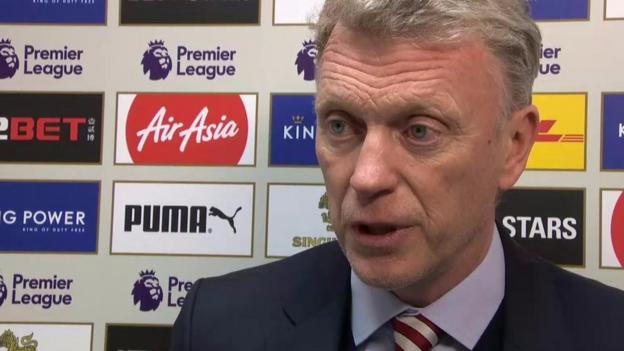 Leicester 2-0 Sunderland: David Moyes says the Black Cats did enough to win