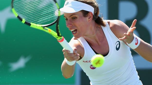 Konta beaten in Miami quarter-finals