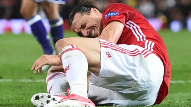 Manchester United: Zlatan Ibrahimovic to come back 'even stronger' from injury