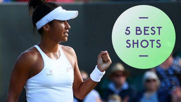 Wimbledon 2017: Heather Watson beats Maryna Zanevska