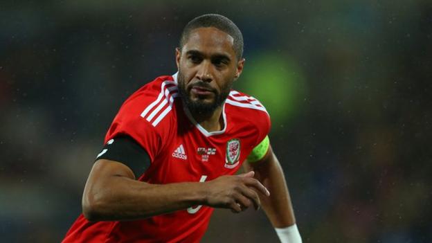 Wales captain Ashley Williams in the friendly match against Northern Ireland in March 2016