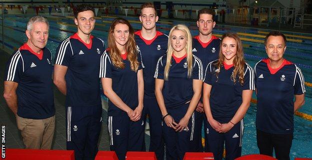 Jazz Carlin and the Team GB swimmers