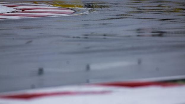 Wet weather at the Canadian Grand Prix