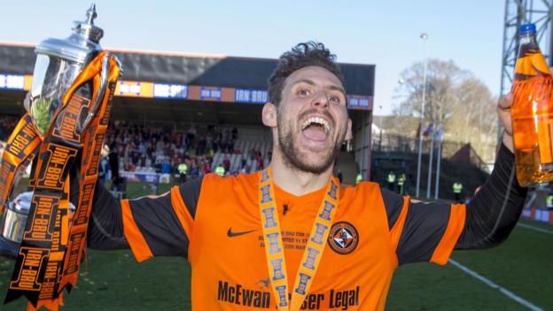 Dundee United lift the Challenge Cup with victory over St Mirren