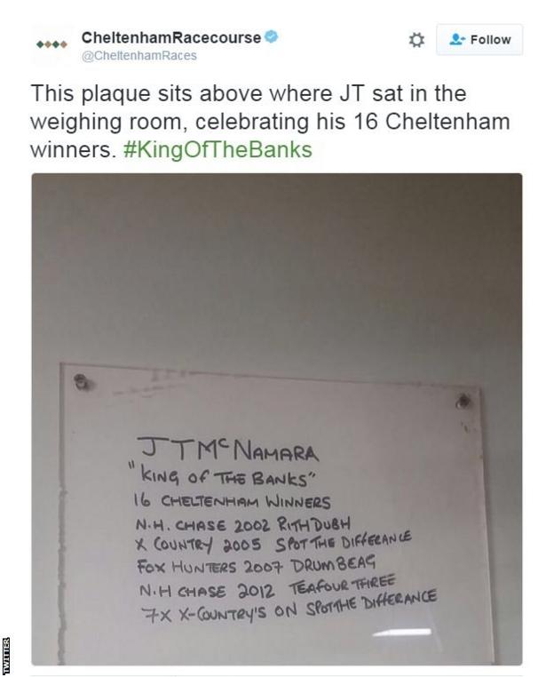 Cheltenham plaque