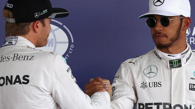 Lewis Hamilton beats Nico Rosberg to pole position for Mexican GP
