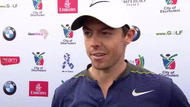 Rory McIlroy stays in contention in South African Open despite back pain