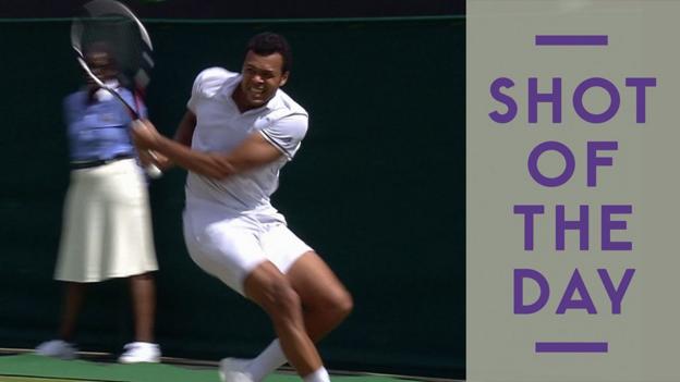 Wimbledon 2016: Jo-Wilfried Tsonga's shot of the day v John Isner