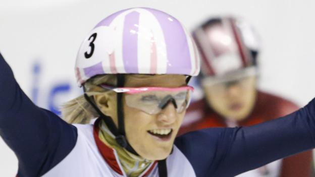 Speed skating World Cup: Elise Christie wins gold medal