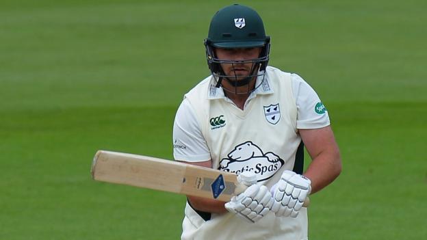 County Championship: Joe Leach follows Joe Clarke's lead with century at Worcester