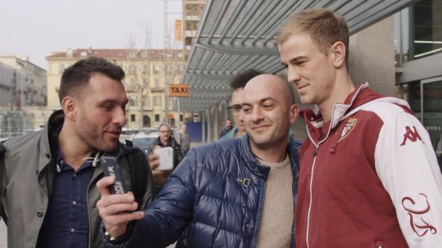 Joe Hart gets 'positive vibes' from fans in Turin