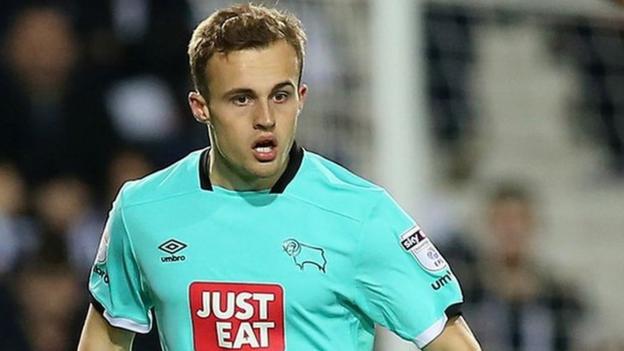 Charles Vernam: Derby County loan striker to Coventry City for rest of season