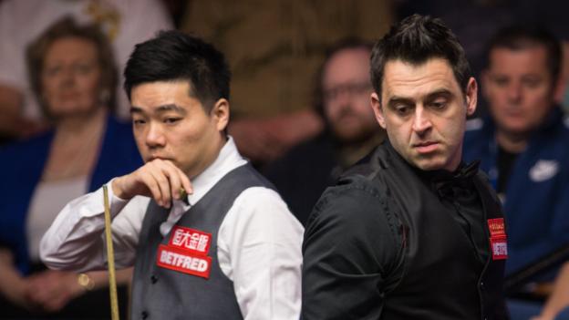 World Championship 2017: Ding Junhui takes charge against Ronnie O'Sullivan