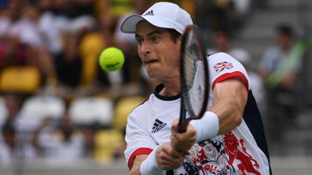 Rio Olympics 2016: Andy Murray begins defence with win over Viktor Troicki - BBC Sport