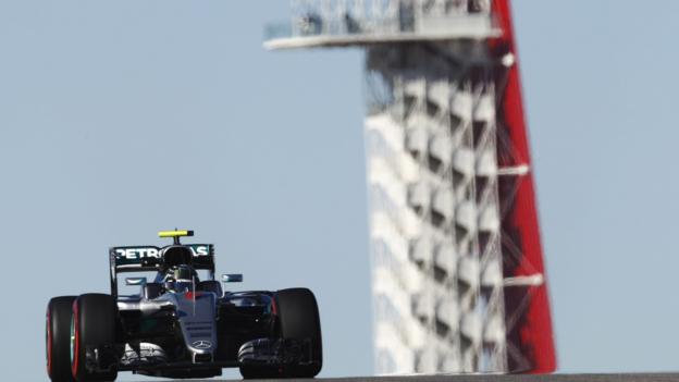 Nico Rosberg beats Lewis Hamilton in United States GP practice