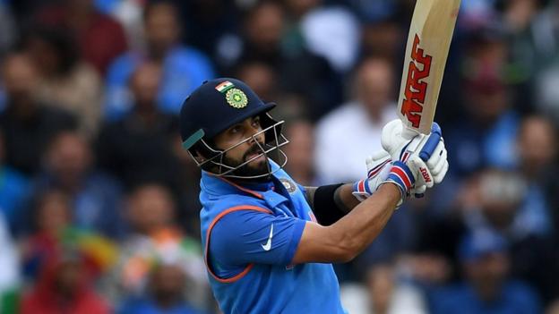 Champions Trophy: Virat Kohli, Yuvraj Singh and Hardik Pandya score 72 in four overs for India