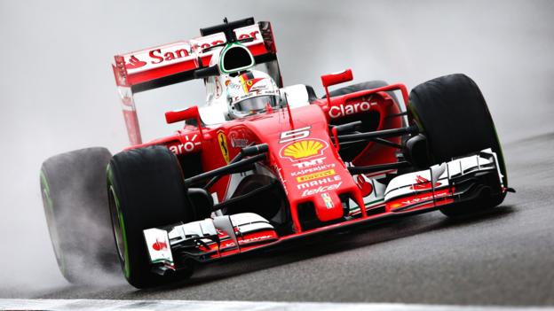 Vettel fastest in wet final practice