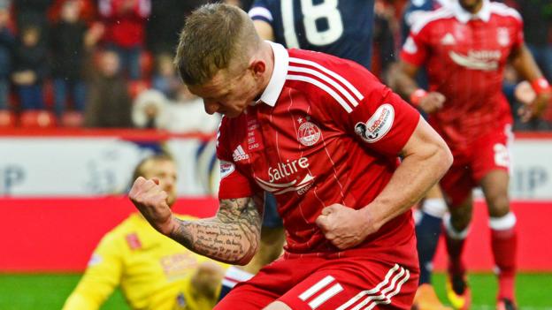 Jonny Hayes struck to put Aberdeen ahead - BBC Sport