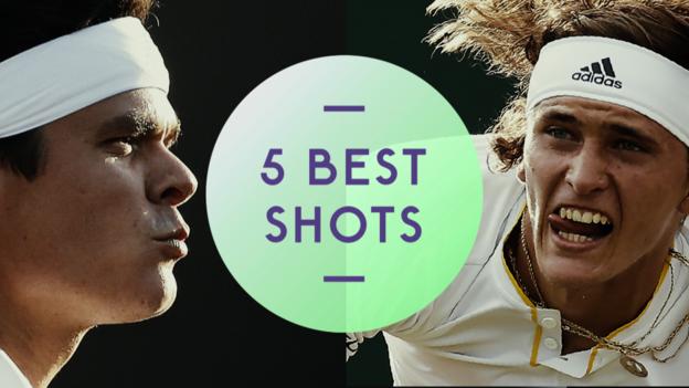 'Wimbledon 2017: 'Truly magnificent' - Best shots as Raonic beats Zverev