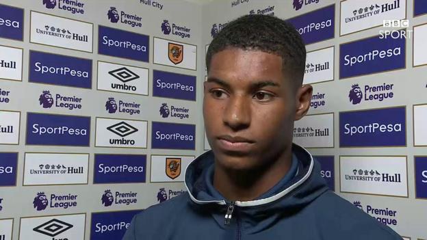 Hull 0-1 Man Utd: Marcus Rashford says not playing is 'frustrating'