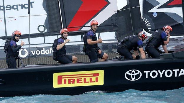New Zealand take America's Cup lead as Swedish skipper goes overboard