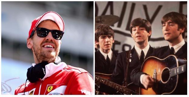 Sebastian Vettel and Beatles