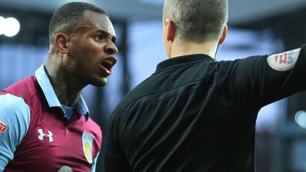 Aston Villa: Leandro Bacuna given six-match ban after linesman altercation