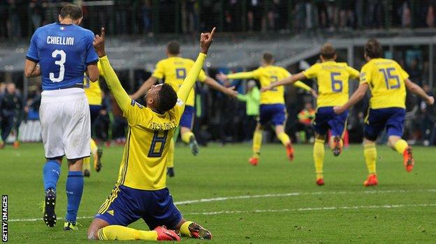 Sweden celebrate