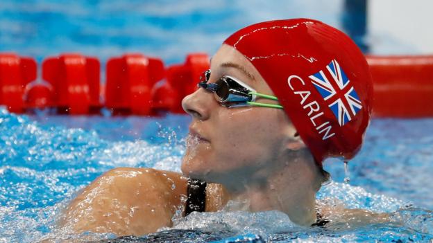 Rio Olympics 2016: Katie Ledecky beats Jazz Carlin in 800m freestyle - BBC Sport