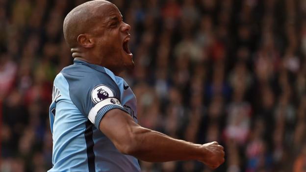 Man City up to third with win at Southampton