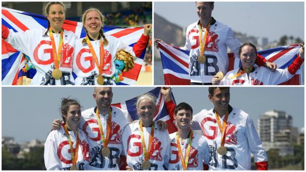 Rio Paralympics 2016: Rachel Morris leads triple gold for GB's rowers
