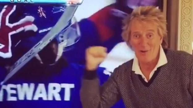 Rod' Stewart celebrates son's first goal