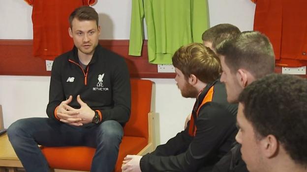 Liverpool's Simon Mignolet helps youngsters' confidence